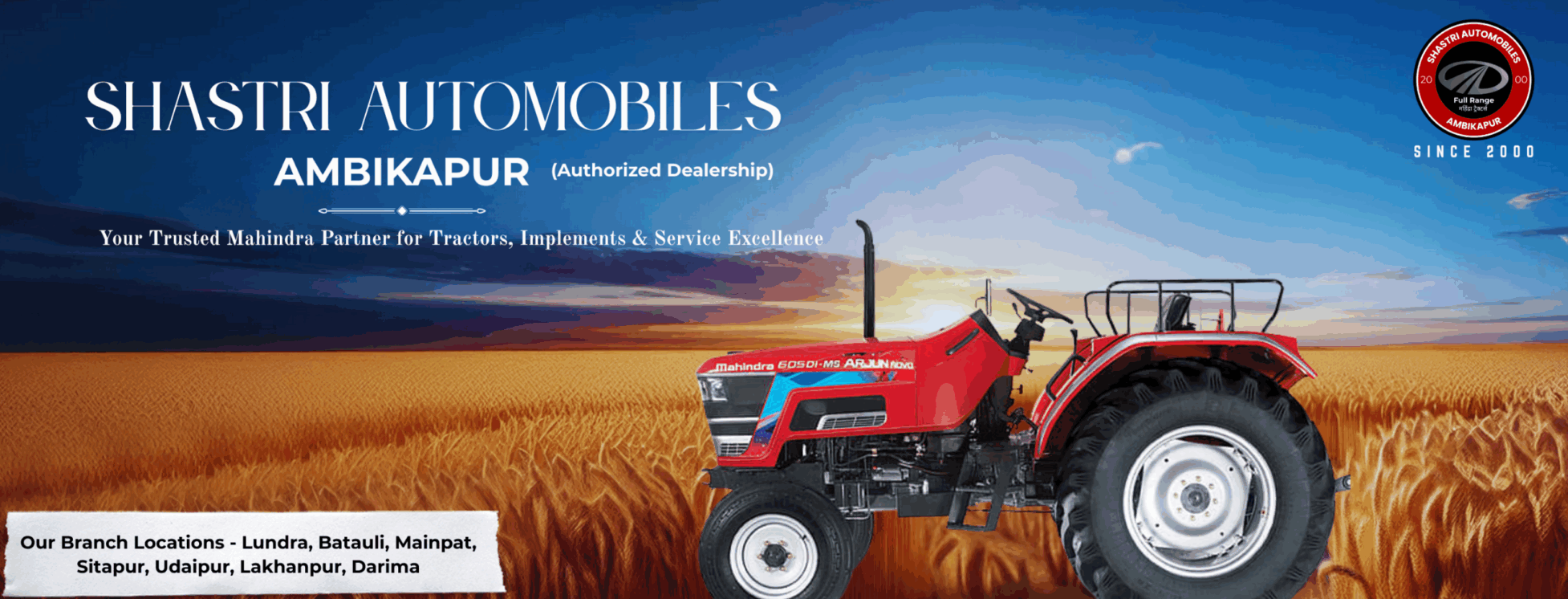 Shastri Automobiles ambikapur Homepage REVISED